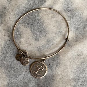 Alex and ani letter L bracelet